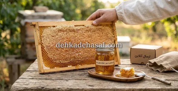 خرید و فروش عسل طبیعی با موم به صورت آنلاین